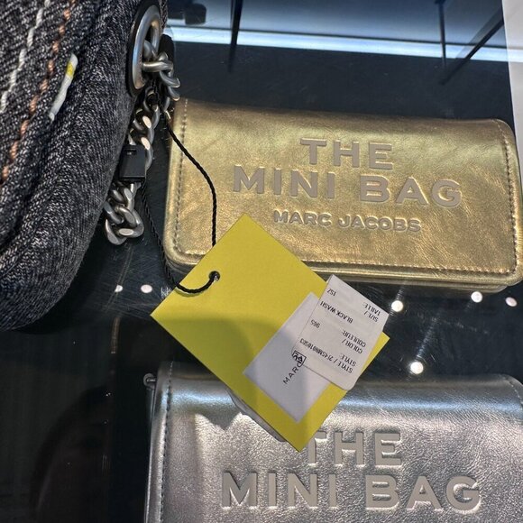 NWT! NEW! Marc Jacobs The Denim Chain Mini Bag -Black Wash - Picture 11 of 15